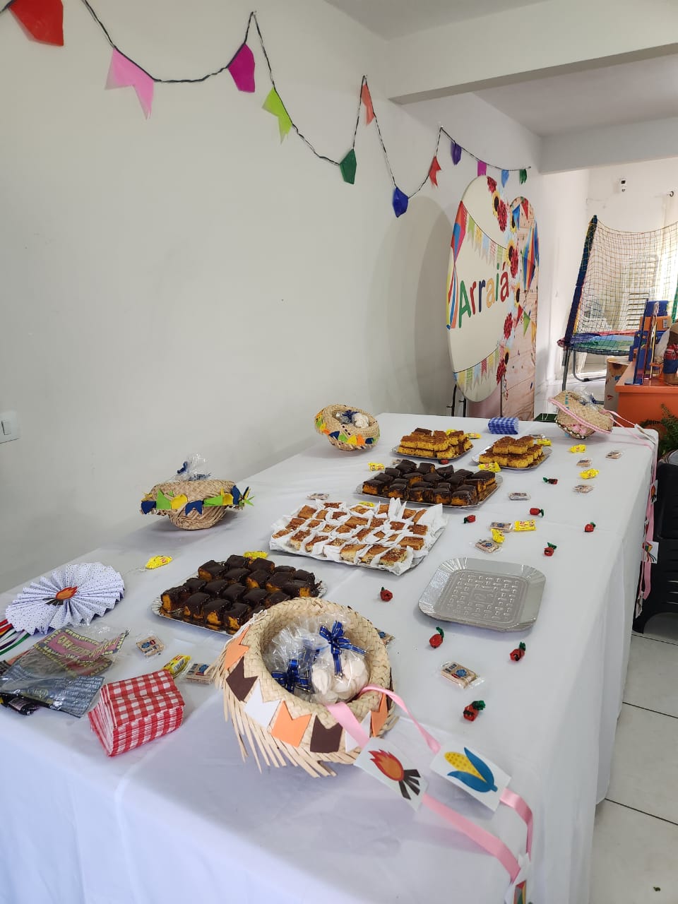 Detalhe de festa no Espaço Sabará